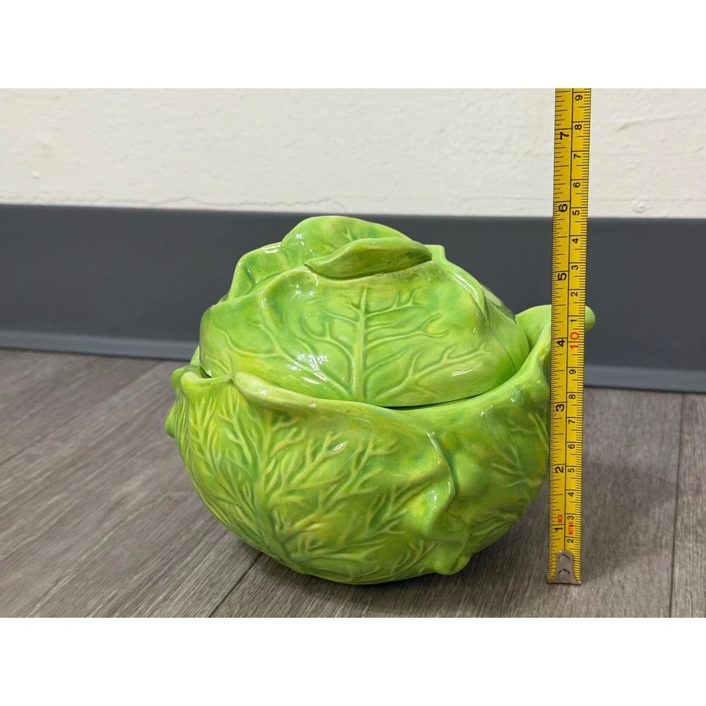 Vintage Holland Mold Bake & Serve Cabbage Tureen with Lid  (Chipped)